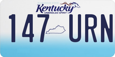 KY license plate 147URN