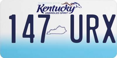 KY license plate 147URX