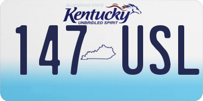 KY license plate 147USL