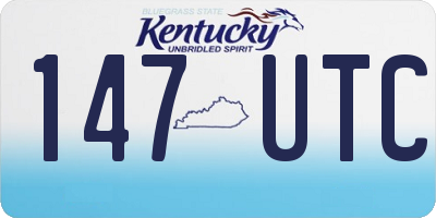 KY license plate 147UTC