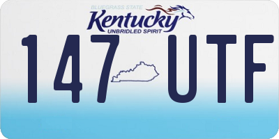 KY license plate 147UTF