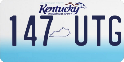 KY license plate 147UTG