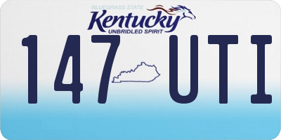 KY license plate 147UTI