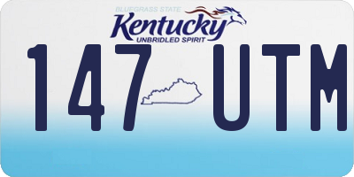 KY license plate 147UTM
