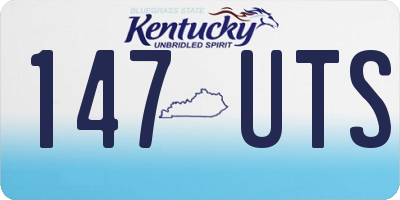 KY license plate 147UTS