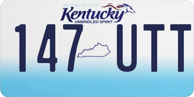 KY license plate 147UTT