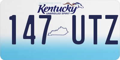 KY license plate 147UTZ