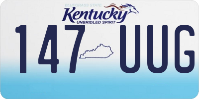 KY license plate 147UUG