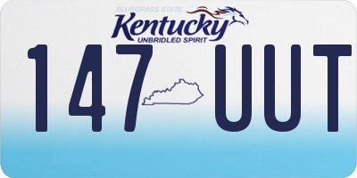 KY license plate 147UUT