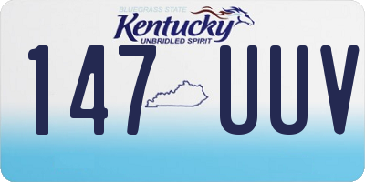 KY license plate 147UUV