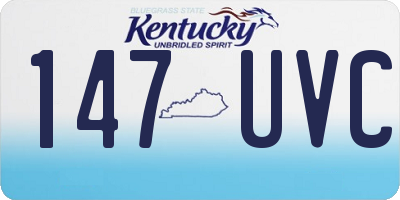 KY license plate 147UVC