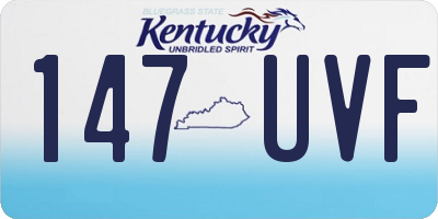 KY license plate 147UVF