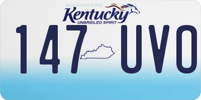 KY license plate 147UVO
