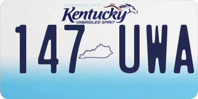 KY license plate 147UWA
