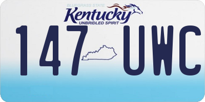 KY license plate 147UWC