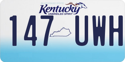 KY license plate 147UWH