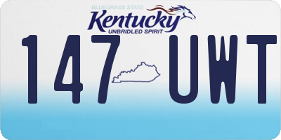 KY license plate 147UWT