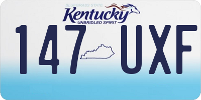 KY license plate 147UXF
