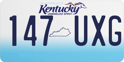 KY license plate 147UXG