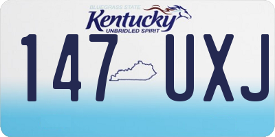 KY license plate 147UXJ