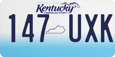 KY license plate 147UXK