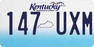 KY license plate 147UXM