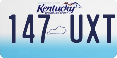 KY license plate 147UXT