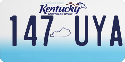 KY license plate 147UYA
