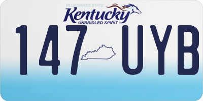 KY license plate 147UYB