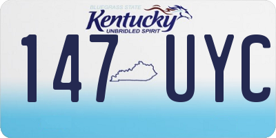 KY license plate 147UYC