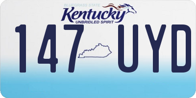 KY license plate 147UYD