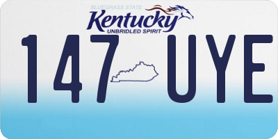 KY license plate 147UYE