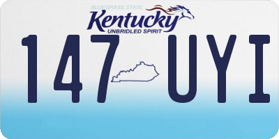 KY license plate 147UYI