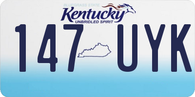 KY license plate 147UYK