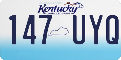 KY license plate 147UYQ