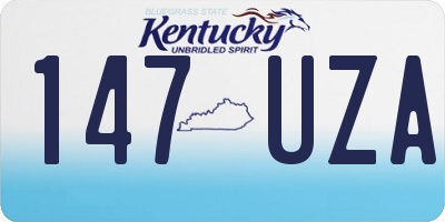 KY license plate 147UZA