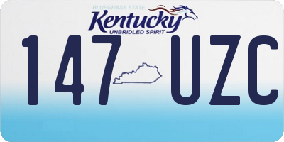 KY license plate 147UZC