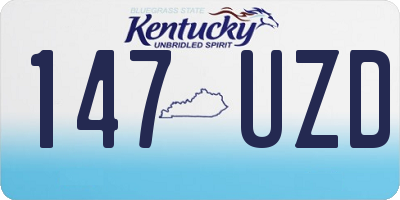 KY license plate 147UZD