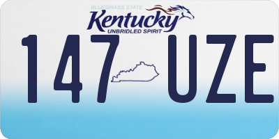 KY license plate 147UZE