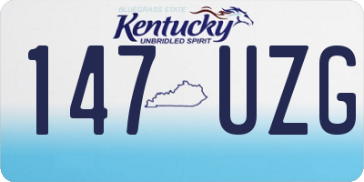 KY license plate 147UZG