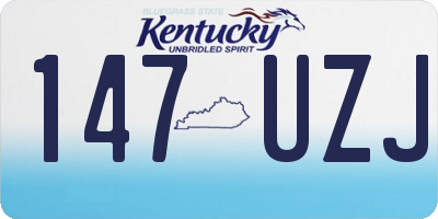 KY license plate 147UZJ