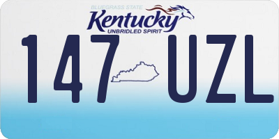 KY license plate 147UZL