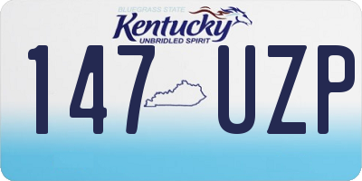 KY license plate 147UZP