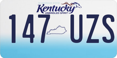 KY license plate 147UZS