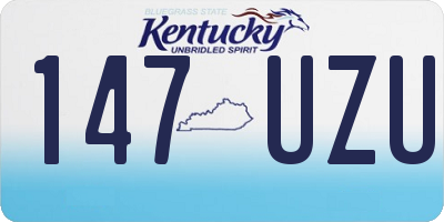 KY license plate 147UZU