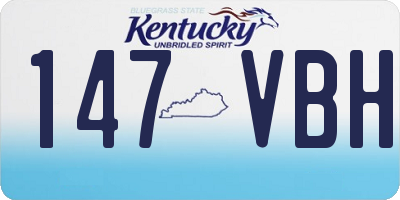 KY license plate 147VBH