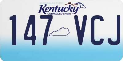 KY license plate 147VCJ