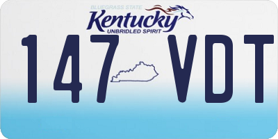 KY license plate 147VDT