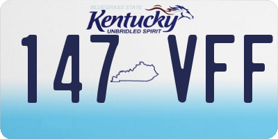 KY license plate 147VFF