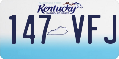 KY license plate 147VFJ